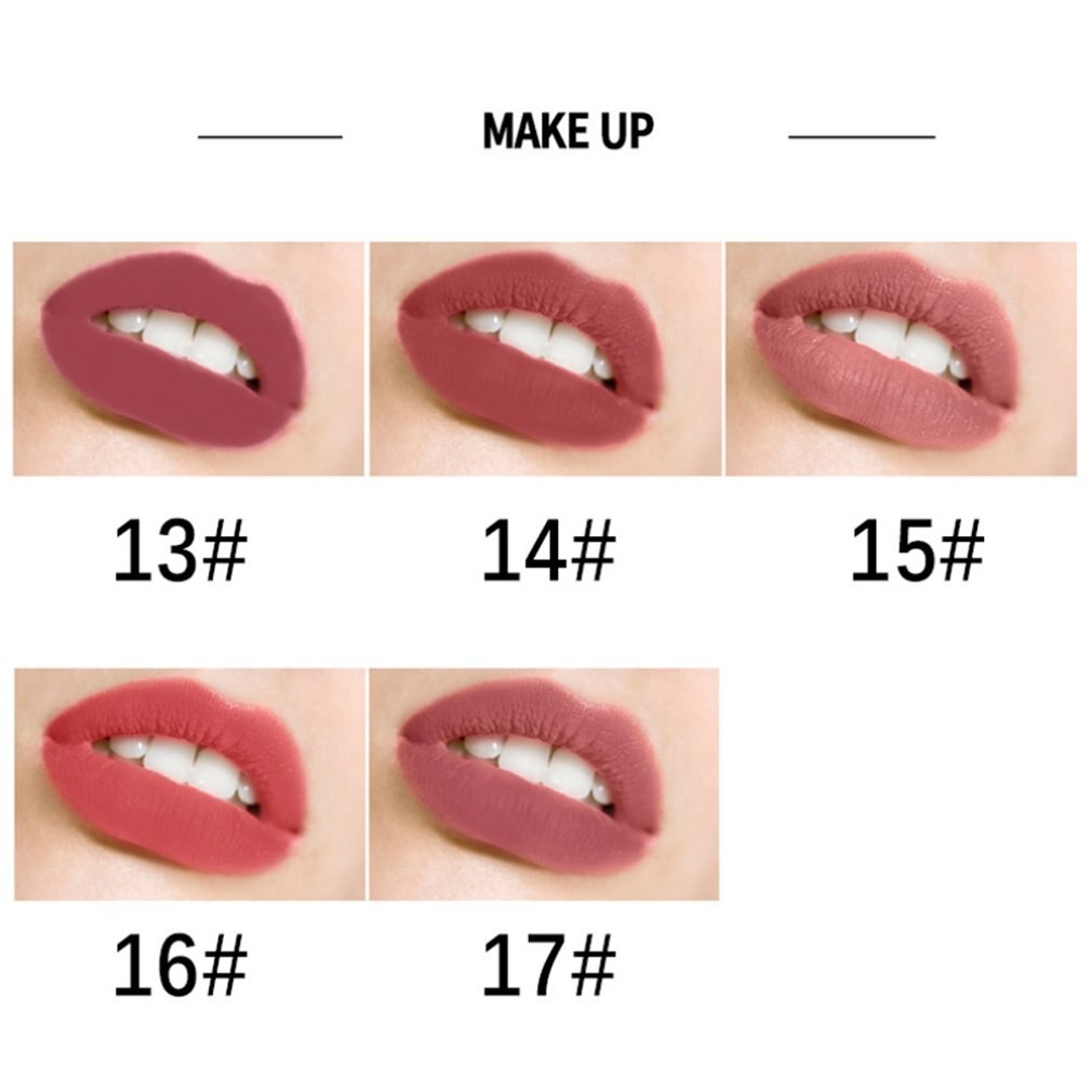 Matte Lipstick Cosmetics Makeup Waterproof Lips Moisturizing Easy To Wear Make up Lip Sticks Gloss Lipsticks - ebowsos