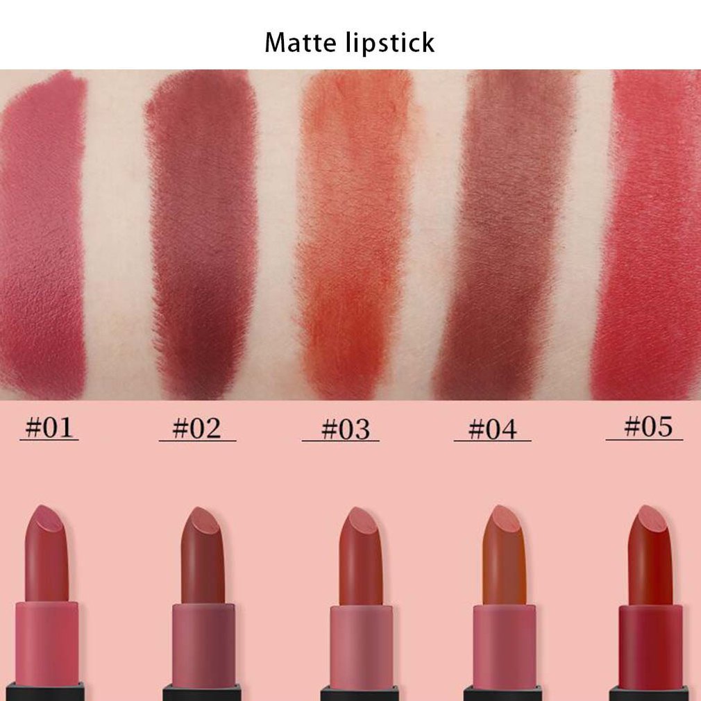 Matte Lipstick Non-stick Cup Long-lasting Non-makeup Waterproof Anti-sweat Moisturizing Lip Healthy Lipstic - ebowsos