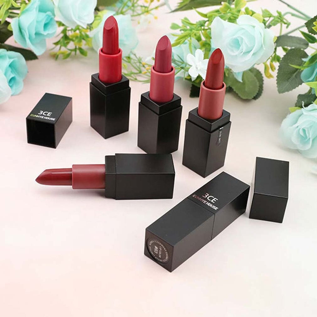 Matte Lipstick Non-stick Cup Long-lasting Non-makeup Waterproof Anti-sweat Moisturizing Lip Healthy Lipstic - ebowsos