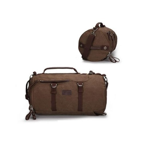 Men Canvas  Rucksack Laptop Shoulder  Duffle Bag - ebowsos