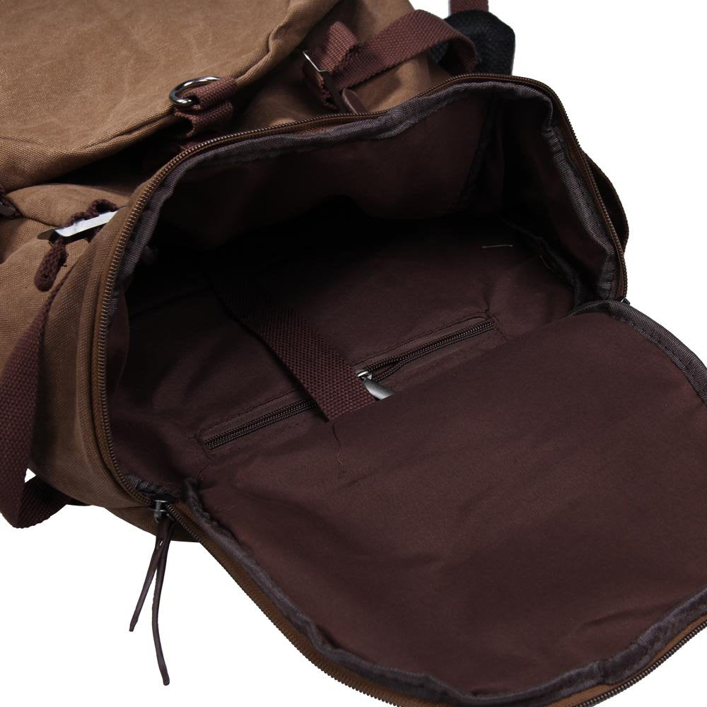 Men Canvas  Rucksack Laptop Shoulder  Duffle Bag - ebowsos