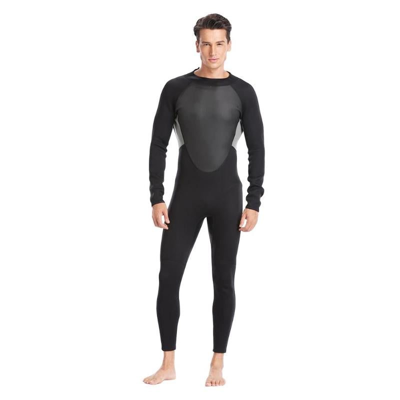 Men Women One-piece Wetsuit Long Sleeve 3mm Neoprene Scuba Diving Suit Snorkeling Surfing Swimwear-ebowsos