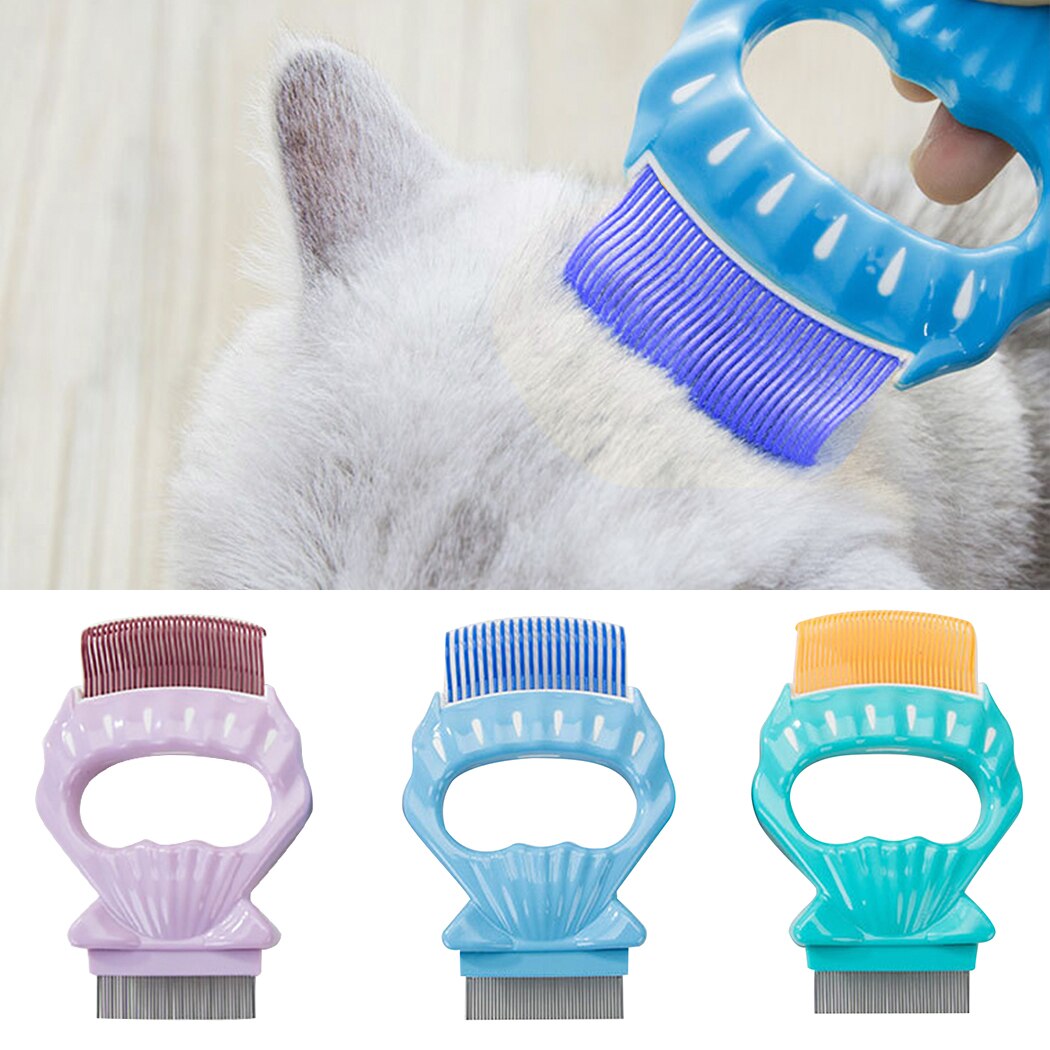 Metal Comb For Dogs Stainless Steel Pet Dog Cat Pin Comb Hair Brush Hairbrush Flea Comb Dogs Cats Pets Supplies Pet Grooming-ebowsos