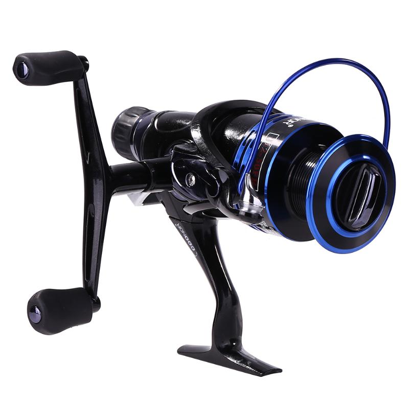 Metal Head 5.1:1 Front Rear Dual Brake System T-shaped Handles 9+1BB Spinning Fishing Reel Carp Fishing Angling Tackle Tools-ebowsos