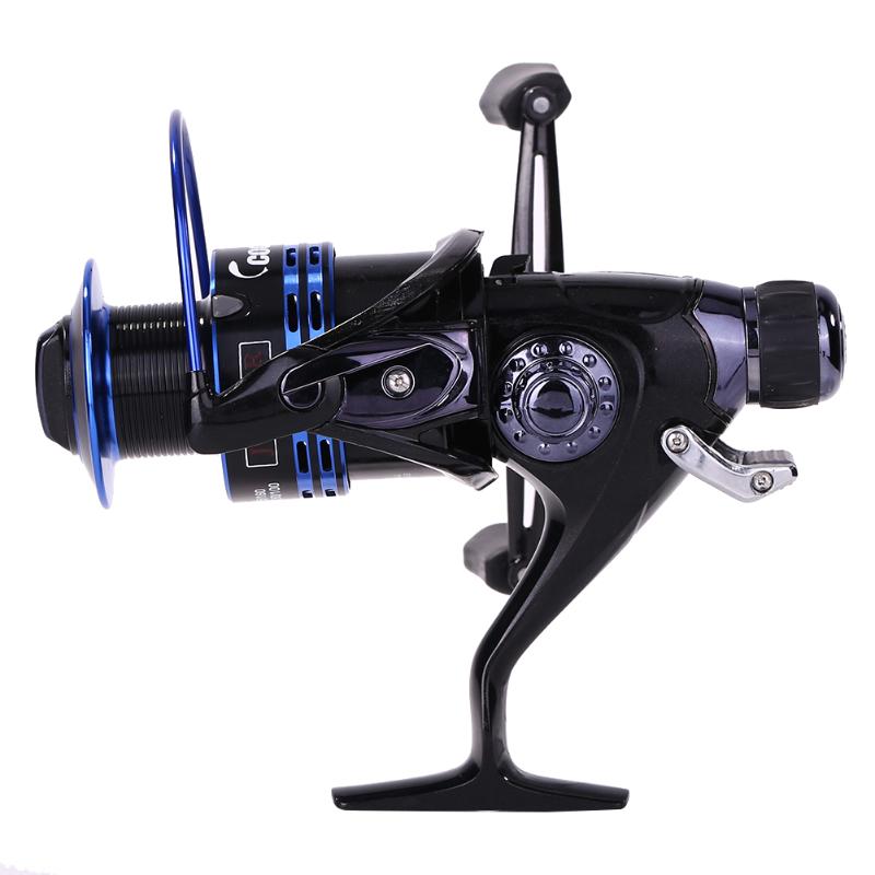 Metal Head 5.1:1 Front Rear Dual Brake System T-shaped Handles 9+1BB Spinning Fishing Reel Carp Fishing Angling Tackle Tools-ebowsos