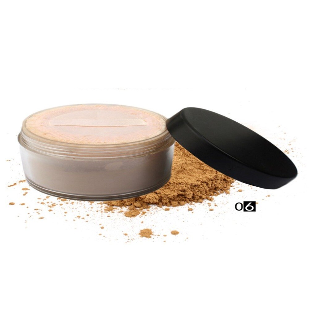 Mineral Power Foundation Loose Skin Powder makeup Beauty Loose Setting Powder Oil Control Soft Light Cosmetics - ebowsos