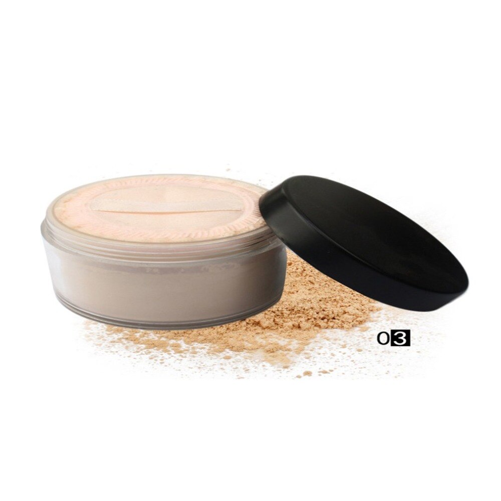 Mineral Power Foundation Loose Skin Powder makeup Beauty Loose Setting Powder Oil Control Soft Light Cosmetics - ebowsos