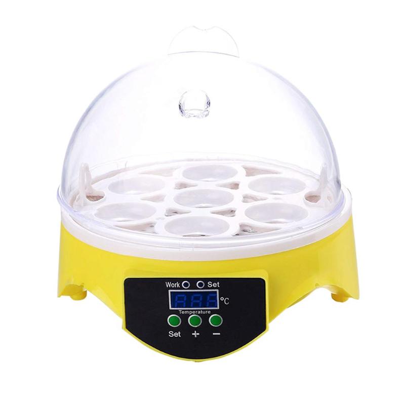 Mini 7 Egg Incubator Poultry Incubator Brooder Digital Temperature Control High Quality Pet Products - ebowsos