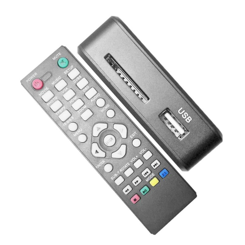 Mini Aluminum Blu-ray 3D Media Player 1080P Full HD VGA HDMI AV USB Optical Fiber Coaxial TV Video Box Remote Control Promotion - ebowsos