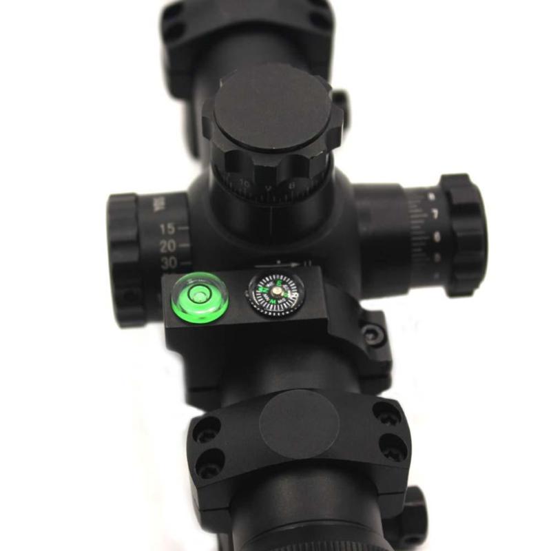 Mini Compass Hunting Scope Bubble Spirit Level Measurement Instrument Tools Mounts Ring Rifle Scope Mounts 25.4mm 30mm-ebowsos