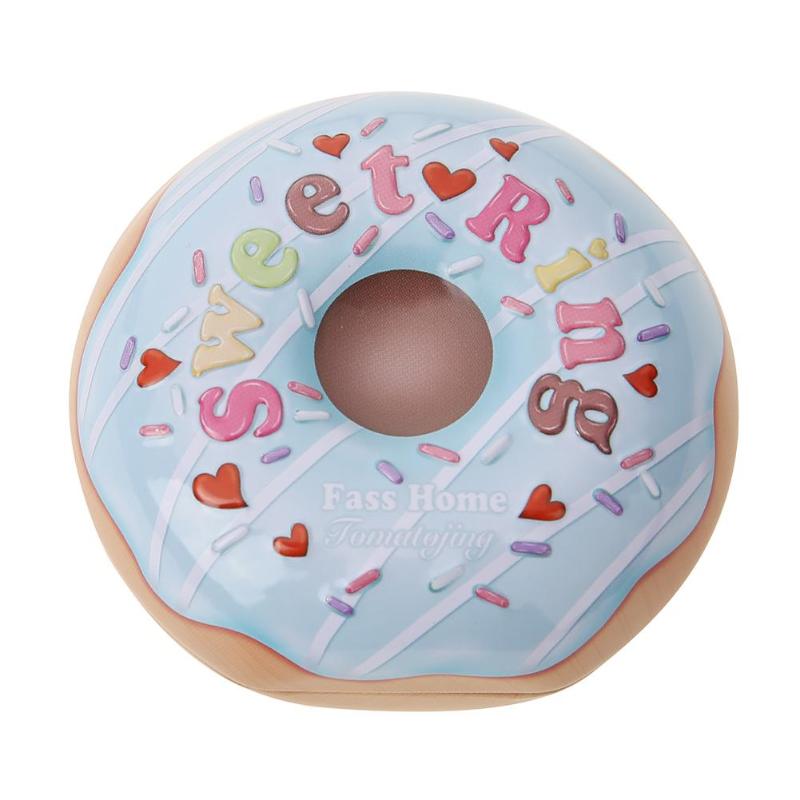 Mini Creative Doughnut Christmas Tin Candy Box Wedding Gift Packing Case - ebowsos