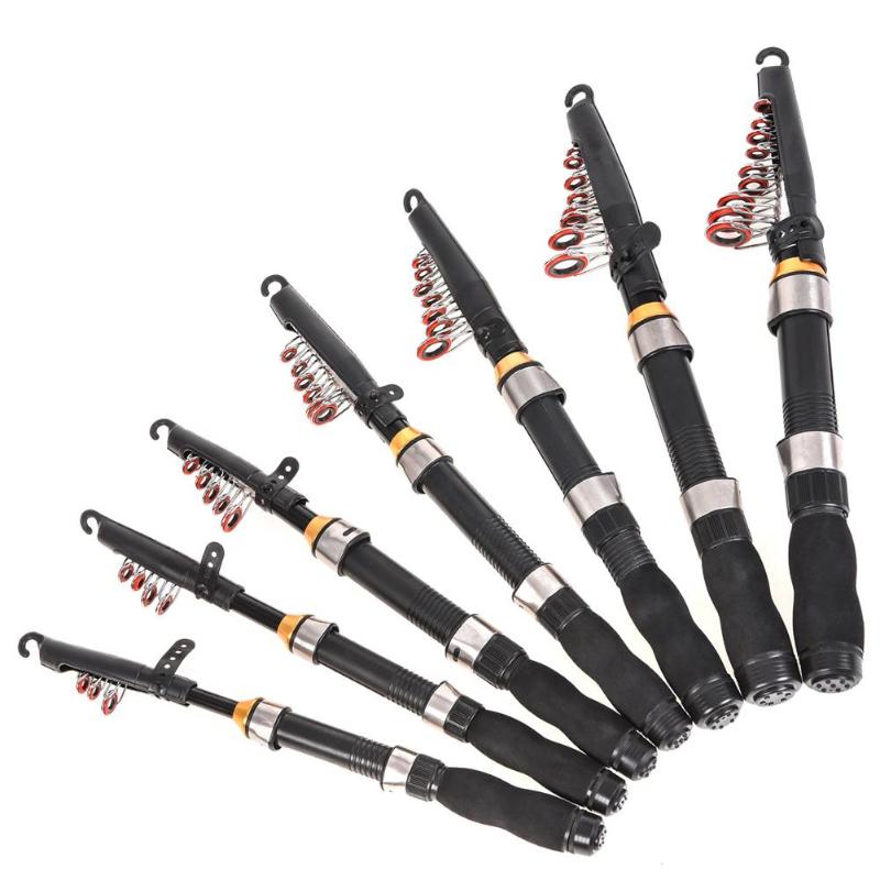 Mini Glass Fiber Telescopic Sea Fishing Pole Hand Fishing Spinning Rod,1.2/1.5/1.7/1.9/2.1/2.3M-ebowsos