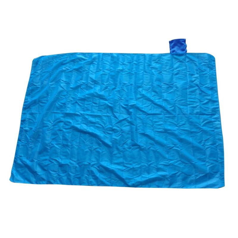 Mini Picnic Pocket Mat Outdoor Folding Picnic Pocket Mat Waterproof Seabeach Mat (70x110cm)-ebowsos