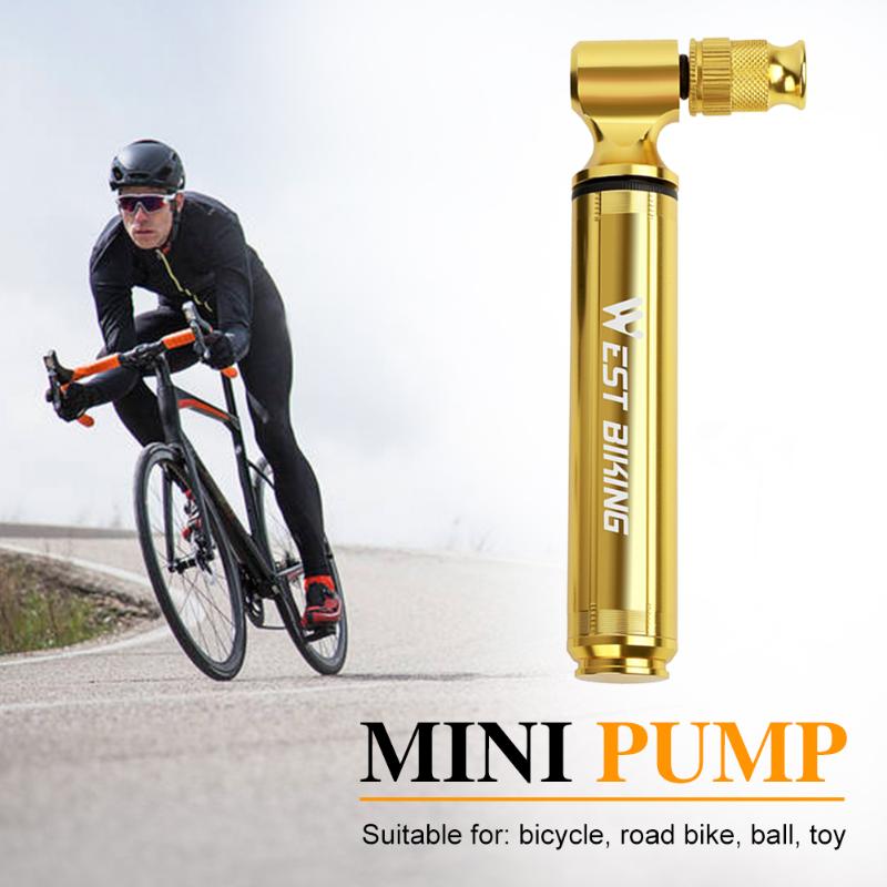 Mini Portable 130PSI MTB Bike Wheel Air Pump Ourdoor Pump for Basketball Football Presta Schrader Valve Supplies-ebowsos