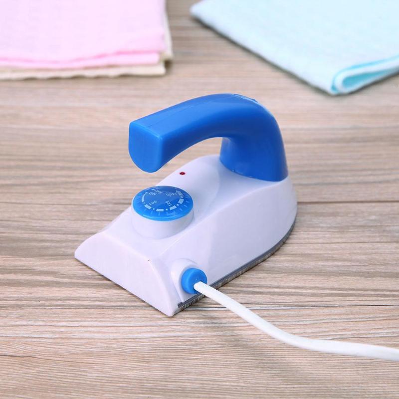 Mini Portable Electric Steam Iron For Clothes Electroplated Steel Plate Handheld Flatiron For Home Travelling Use High Quality - ebowsos