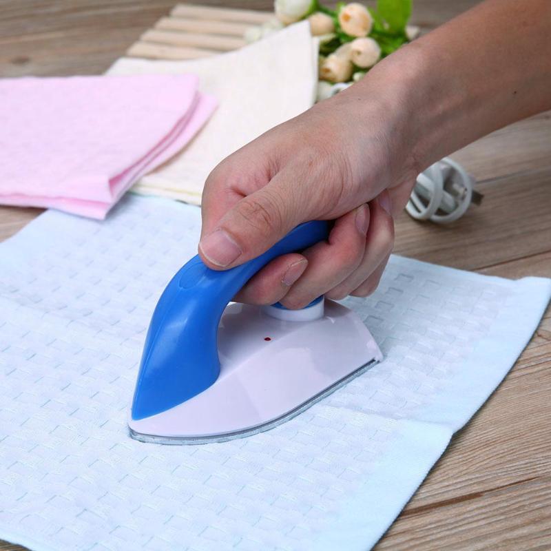 Mini Portable Electric Steam Iron For Clothes Electroplated Steel Plate Handheld Flatiron For Home Travelling Use High Quality - ebowsos