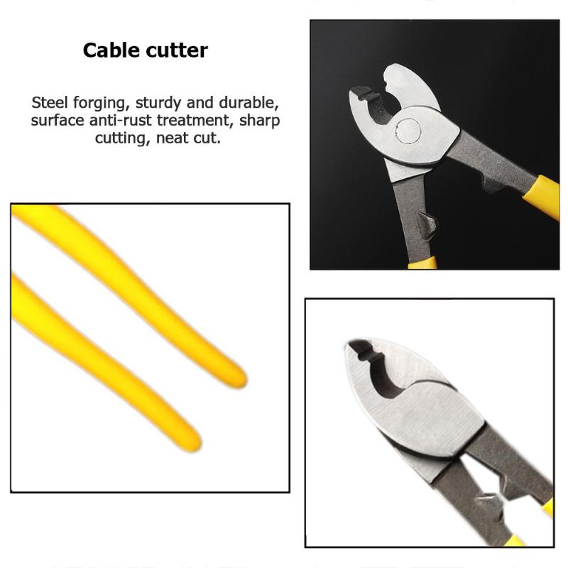 Mini Portable Electrical Wire Stripper Cable Cutter Crimper Wire Pliers - ebowsos