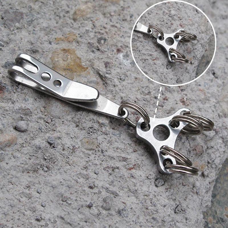 Mini Portable UFO Extension Buckle Key Ring Straw Hat Classification Tool EDC Keyring Hanging Buckle Fast Hanging AccessoryTools-ebowsos