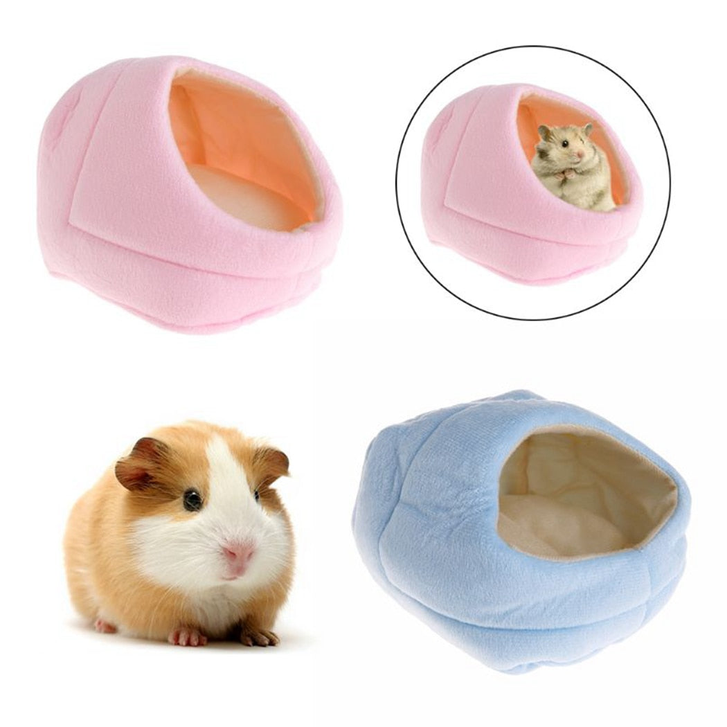 Mini Small Pet Hamster Bed Nest House Winter Warm Squirrel Hedgehog Rabbit Chinchillas Mattress House Nest Hamster Accessories-ebowsos