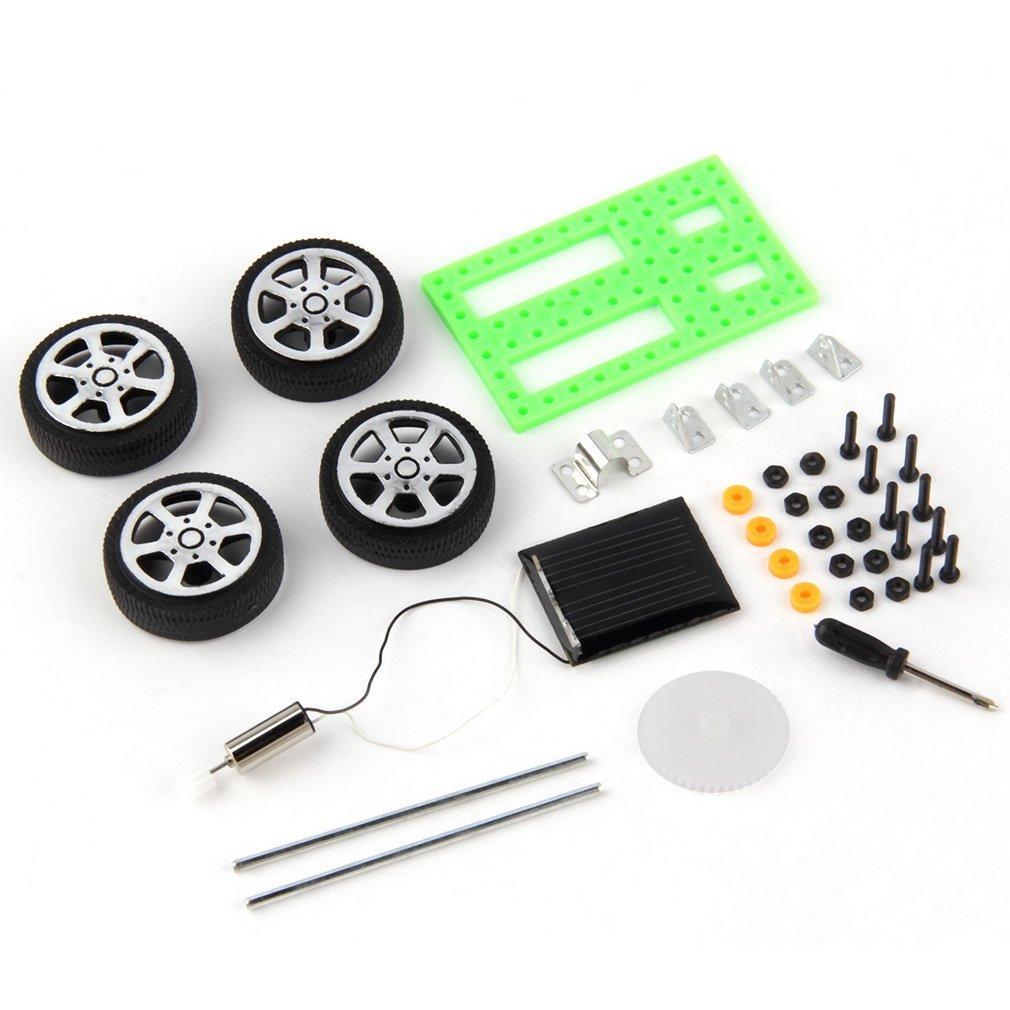 Mini Solar Powered Toy DIY Car Kit Children Educational Gadget Hobby Funny LN-ebowsos