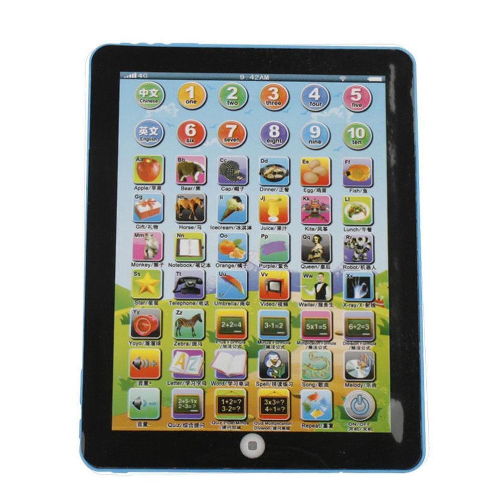 Mini Tablet Pad Kid Children First Learning English Educational Teach Toy Fun-ebowsos