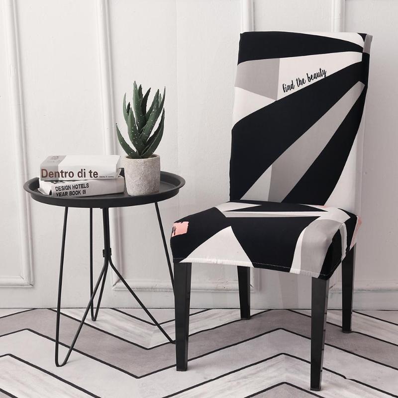 Modern Print Elastic Chair Cover Stretch Banquet Seat Case Slipcover Decor Zebra Stretch Chair Cover Seat Covers Decoration - ebowsos