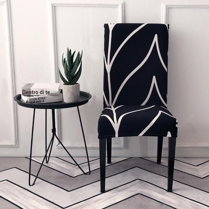 Modern Print Elastic Chair Cover Stretch Banquet Seat Case Slipcover Decor Zebra Stretch Chair Cover Seat Covers Decoration - ebowsos