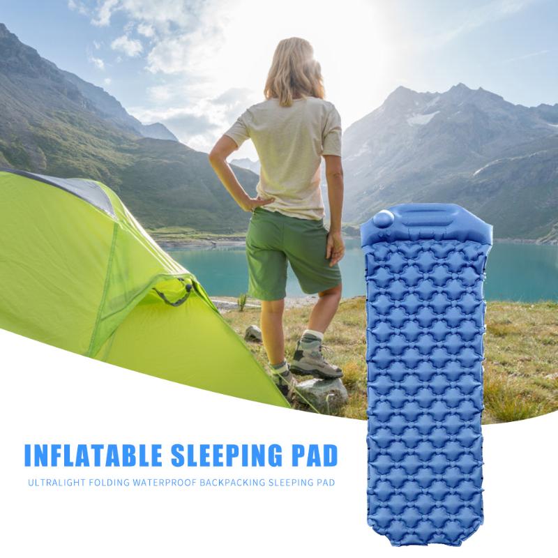 Moisture-proof Nylon Sleeping Pad Elaborate Manufacture Prolonged Durable Cushion Inflatable Air Mattress Camping Mat-ebowsos