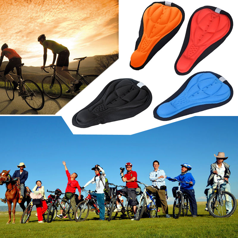 Mountain Bike Seat Saddle Bicycles Thickened Silicone Front Seat Saddle Cover Silica Gel Bike Saddle Cushion Cover-ebowsos