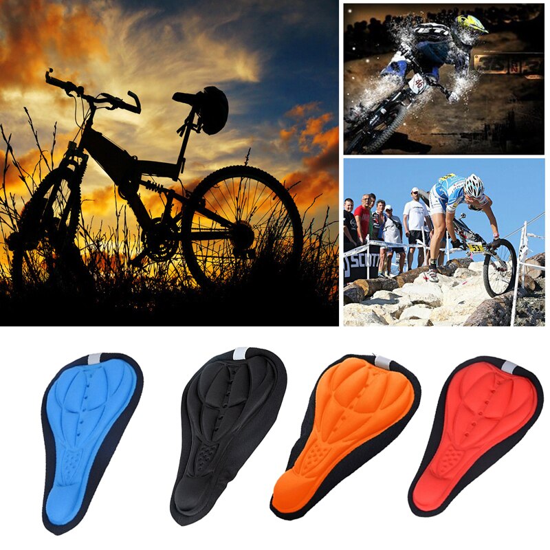 Mountain Bike Seat Saddle Bicycles Thickened Silicone Front Seat Saddle Cover Silica Gel Bike Saddle Cushion Cover-ebowsos