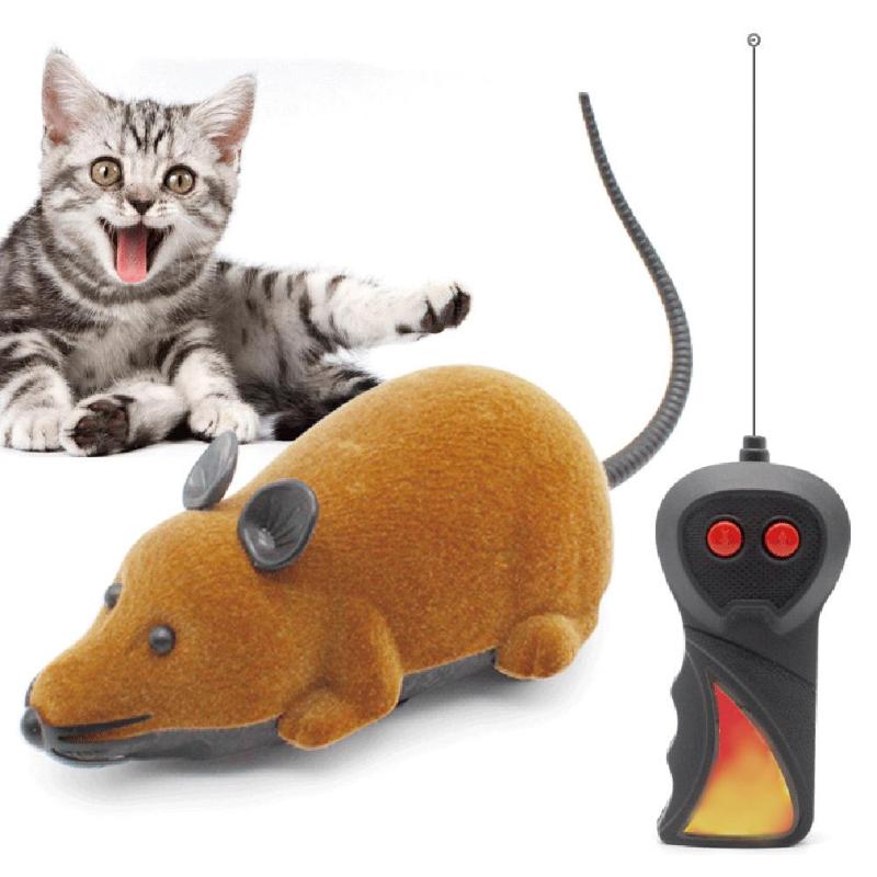 Mouse Toys Wireless RC Mice Cat Toys Remote Control Fake Mouse Novelty RC Cat Funny Playing Mouse Trick Toys For Cats - ebowsos