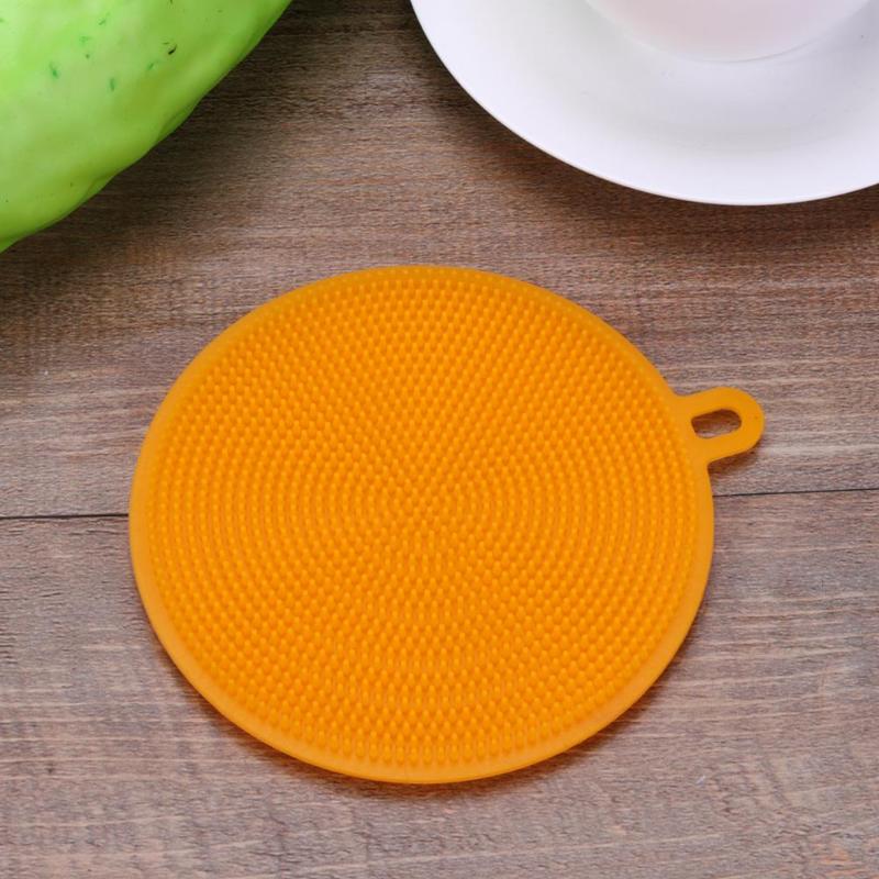 Multifunction Silicone Dish Bowl Cleaning Brush Kitchen Pot Washing Tool D30 - ebowsos