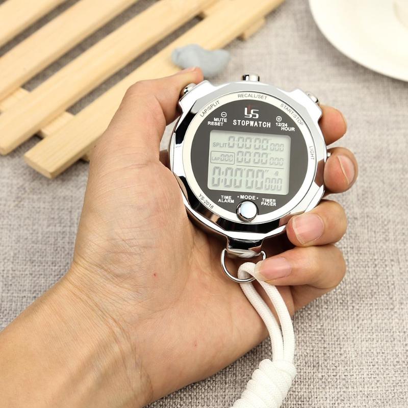 Multifunction Sports Stopwatch Handheld Digital Chronograph Timer Stopwatch-ebowsos