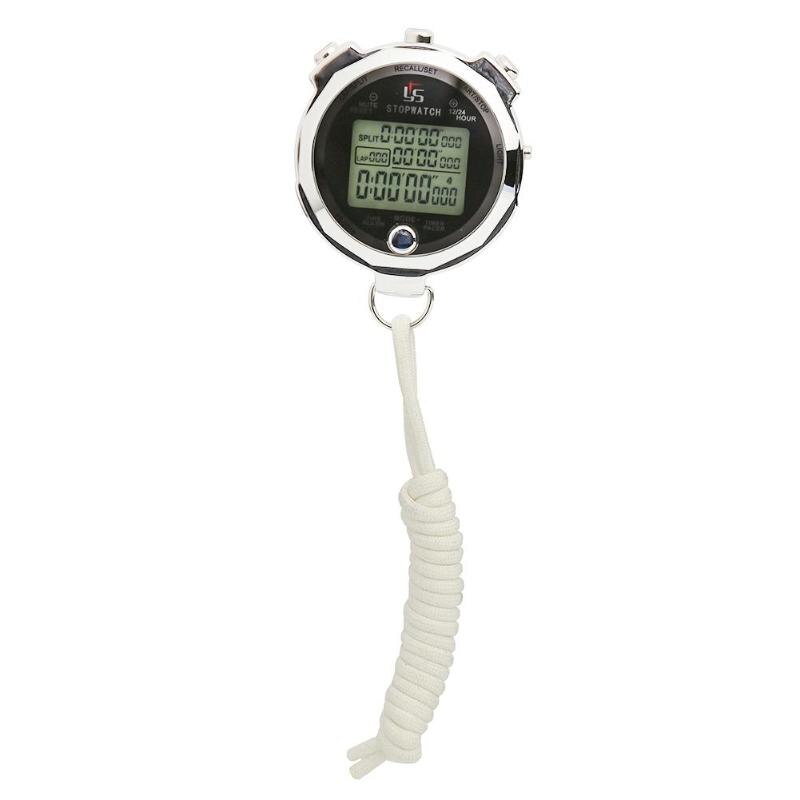 Multifunction Sports Stopwatch Handheld Digital Chronograph Timer Stopwatch-ebowsos