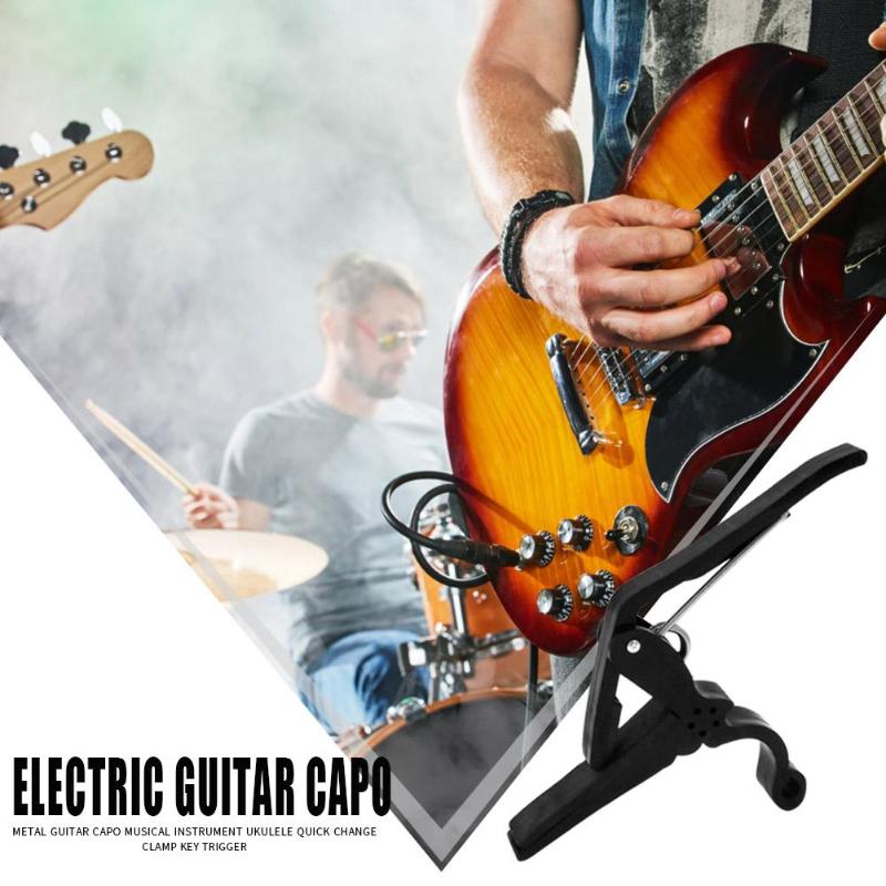 Musical Guitar Capo Acoustic Guitar High-quality Personality Durable Portable Metal Key Trigger Quick Change Tuning Clamp-ebowsos