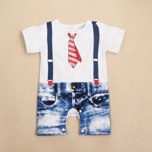 NEW Baby Boys Kids Overalls Costume Suit Grow Outfit Romper Pants Clothes 3-24M - ebowsos