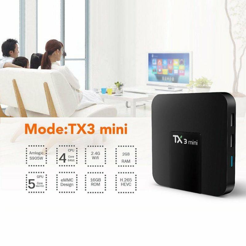 NEW TX3 Mini 2GB/16GB Android 7.1 Smart TV BOX S905W Quad Core HD WiFi 4K Multi-language 5V 2A  Smart TV Box Drop Shipping - ebowsos