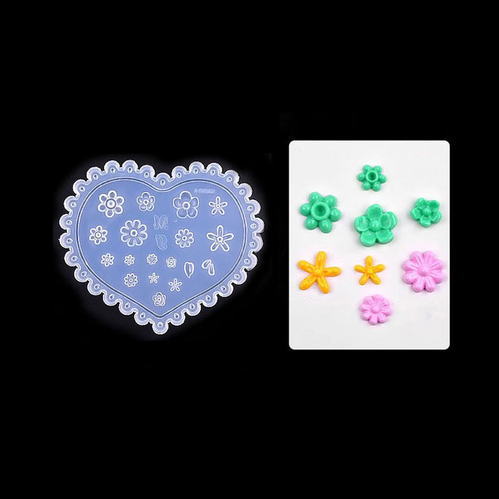 Nail Art Decoration Tools Nail Silicone Mould Popular Relief Abrasives Flowers Daisy Carved Soft Film - ebowsos