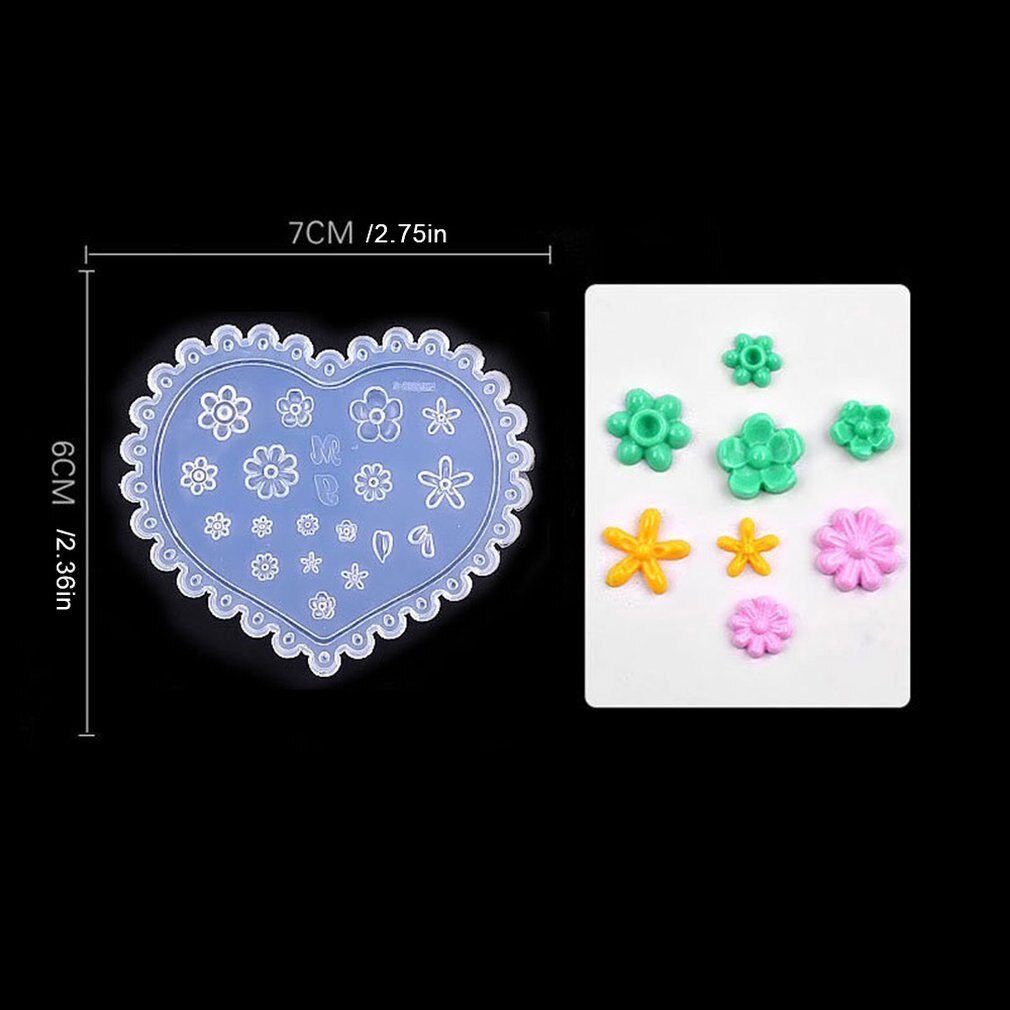 Nail Art Decoration Tools Nail Silicone Mould Popular Relief Abrasives Flowers Daisy Carved Soft Film - ebowsos