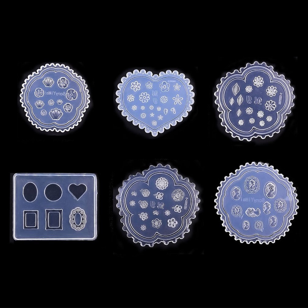 Nail Art Decoration Tools Nail Silicone Mould Popular Relief Abrasives Flowers Daisy Carved Soft Film - ebowsos