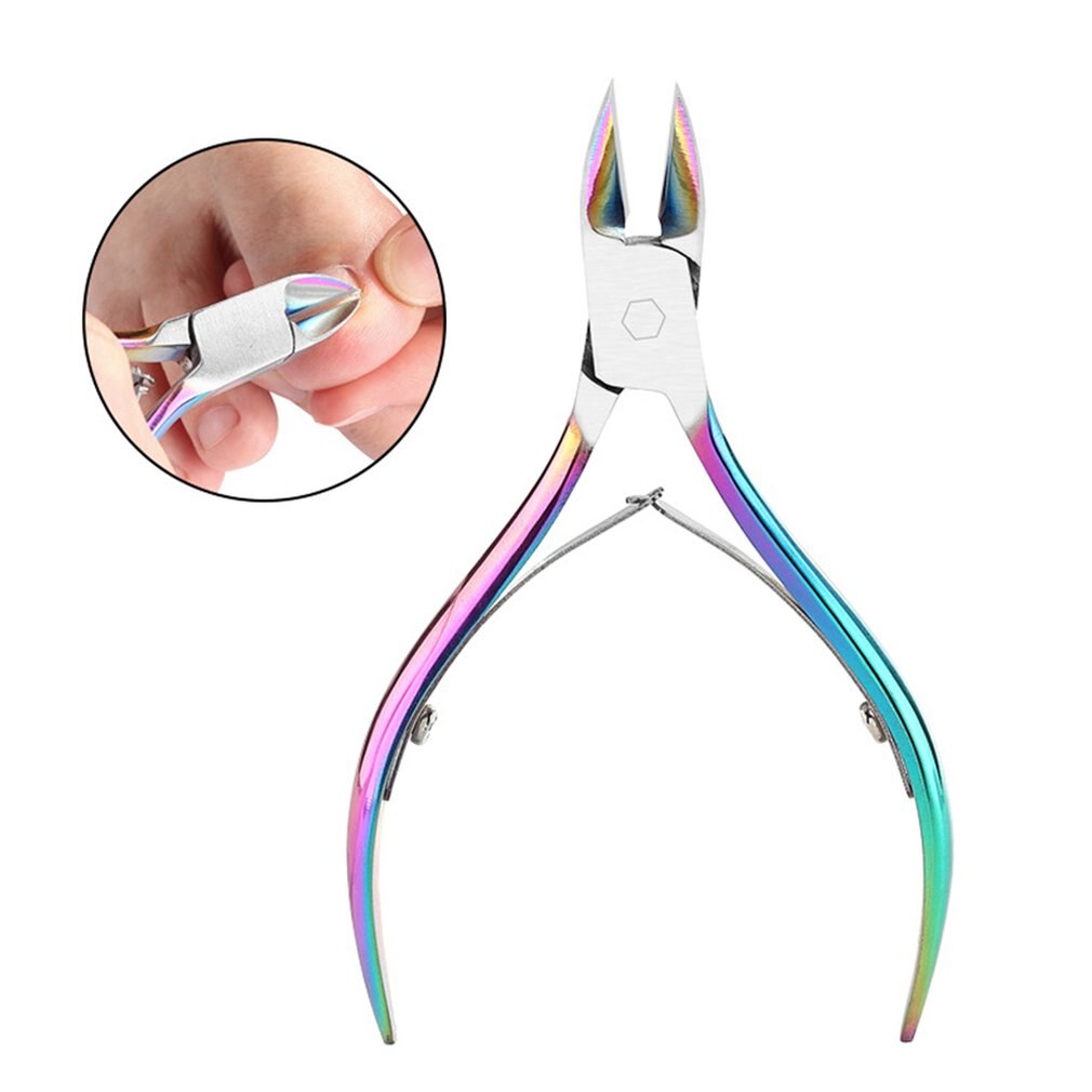 Nail Art Exfoliating Scissors Symphony Beauty Pliers Cut Toe Barbed Manicure Tool Stainless Steel Dead Leather Pliers - ebowsos