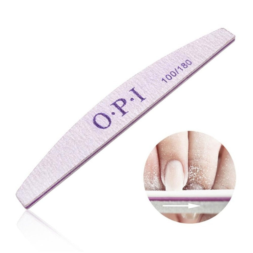 Nail File Buffer Sanding Block Files Manicure Pedicure Tools Sand Paper Strip Bar Set Polishing File Tools Portable - ebowsos