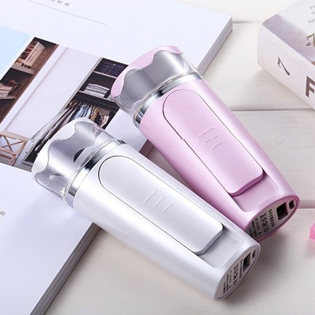 Nano Spray Water Meter Portable Beauty Equipment Facial Moisturizing Steam Face Meter Water Meter Charging Treasure - ebowsos