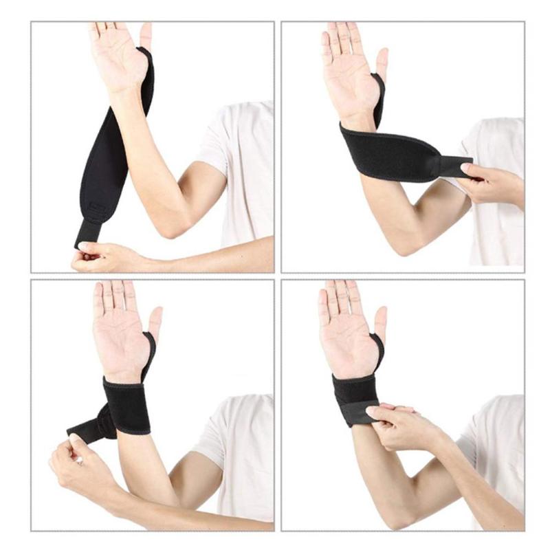 Neoprene Elastic Bandage Fitness Yoga Hand Palm Brace Wrist Support Crossfit Powerlifting Gym Palm Pad Protector-ebowsos