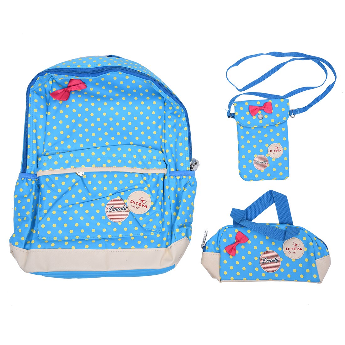 New 3 Pcs/Set New waterproof Girl School Bags For Teenagers backpack women shoulder bags - ebowsos