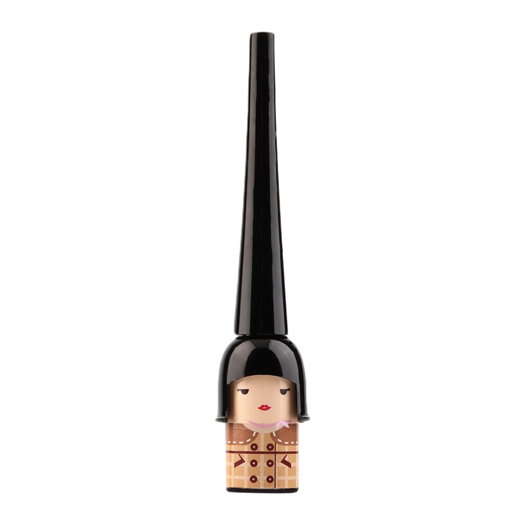 New Arrival 1 pc Women Cute Lucky Doll Black Waterproof Liquid Eyeliner Pen Makeup Cosmetic Top Quality - ebowsos