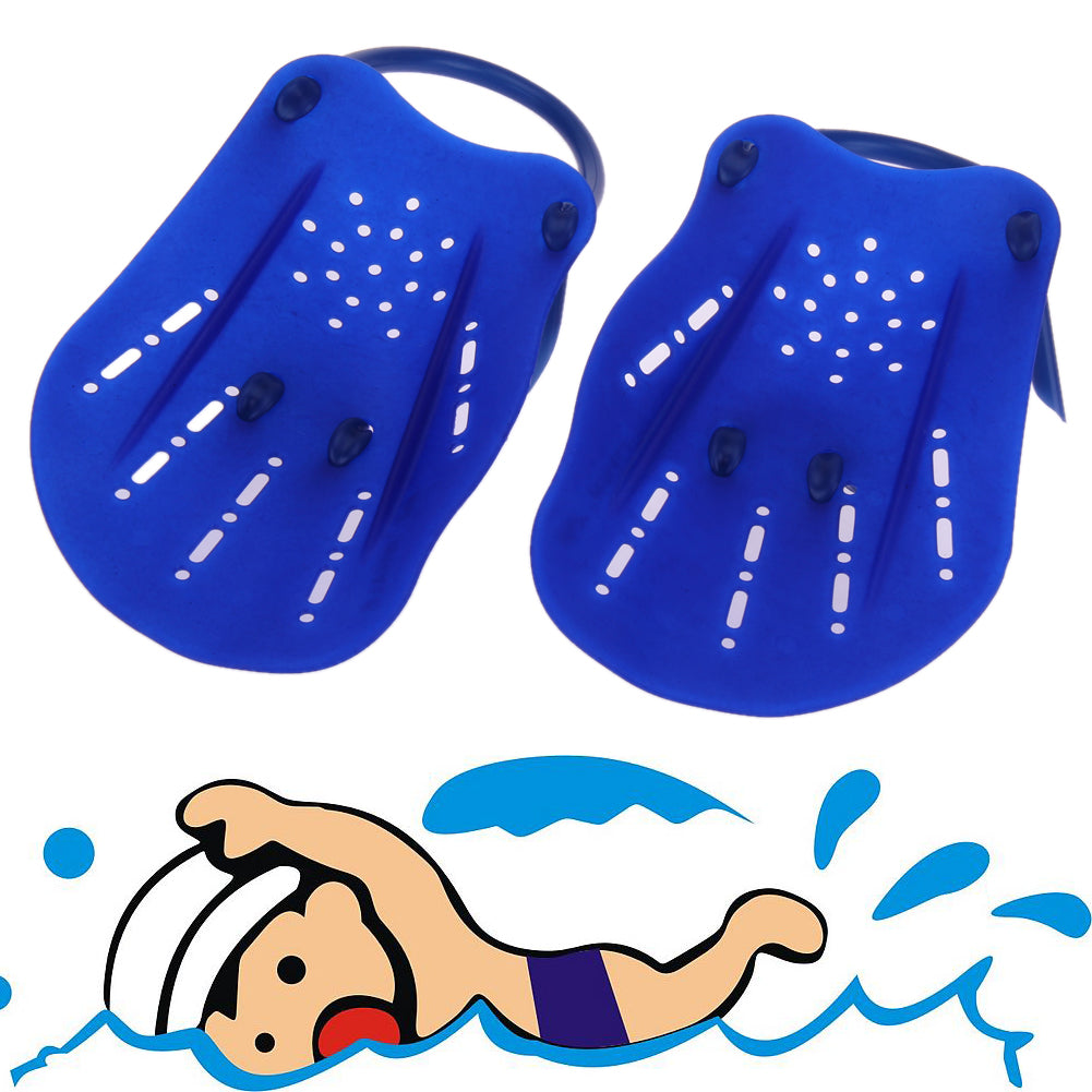 New Arrival Child Swimming Fins Unisex 2pcs Swimming Paddle Fins Utility Paired Webbed Diving Gloves Webbed For Water Sports-ebowsos