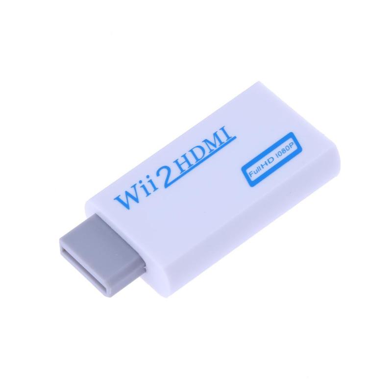 New Arrival Support 720P 1080P Original for Wii to HDMI Adapter Converter with 3.5mm Audio for HDTV Wii2HDMI - ebowsos