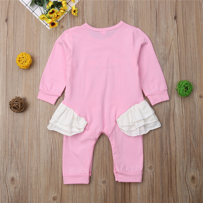 New Arrivels Baby Girls Clothing Cotton 3D Swan Romper Pants Jumpsuit Outfits Clothes - ebowsos