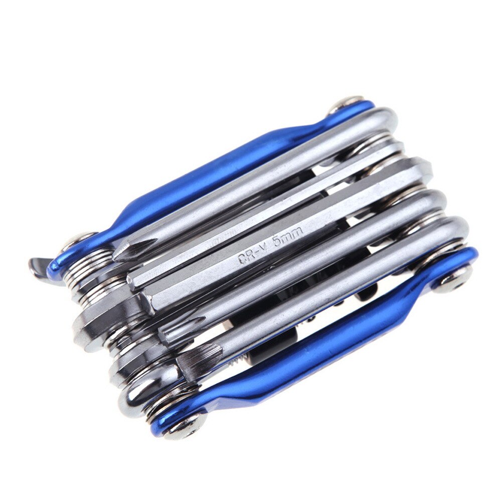 New Bicycle Tool Set 11in1 Multifunction Bicycle Repair Tool Bike Practical Repair Kit Wrench Screwdriver Chain Cutter Tools-ebowsos